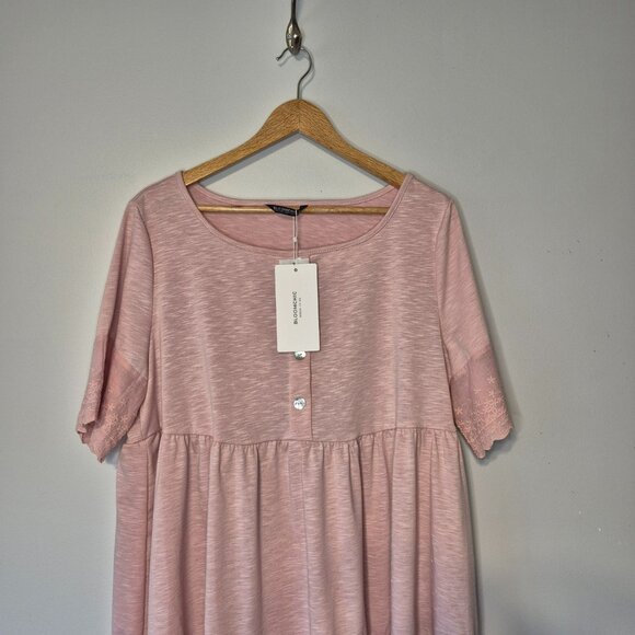 Bloomchic Babydoll Plus Size Blush Pink Top Size 12 US Plus - Picture 4 of 7